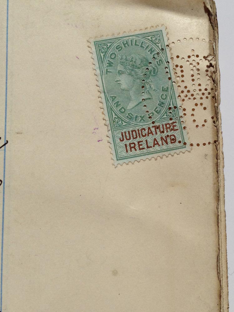 Judicature Ireland Parsons - 1883 stamp