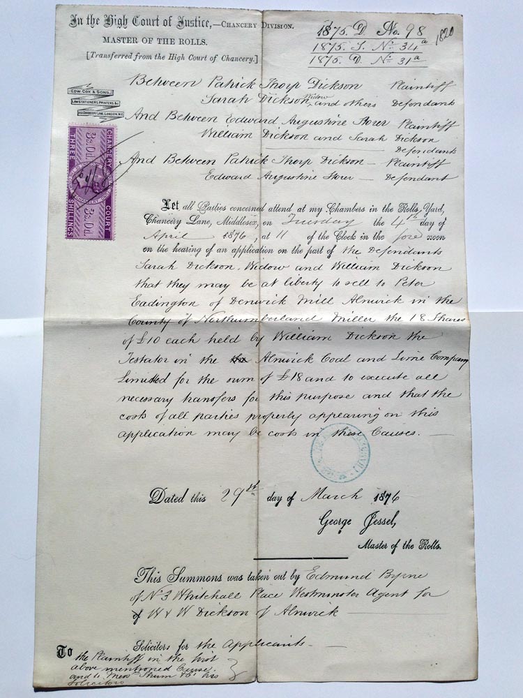 QV Chancery Court - Dickson 1875